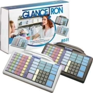 Glancetron Keyboard 8031, num., MSR, RS232, PS/2, kit, white
