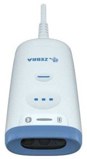 Zebra CS6080-HC Barcode Scanner Corded, USB-C, Healthcare White, Disinfectant Ready, 1D/2D, Area Imager image