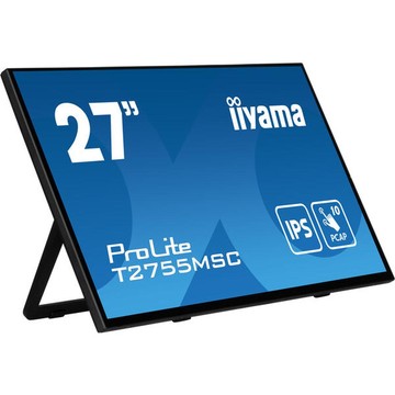 iiyama ProLite T2755MSC-B1 Touch Monitor 27", 10-Punkt-Multi-Touch, Full HD, IPS, 400cd/m², 5ms
