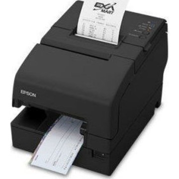 Epson - H6000V - Multifunction Receipt/Slip/Checking Processing Printer, Micr and Endorsement, Serial/USB/Ethernet, White, with Power Supply