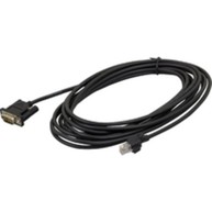 RS232, DB9 male, 5.0m, straight, black, for Honeywell Stratos 2400 image