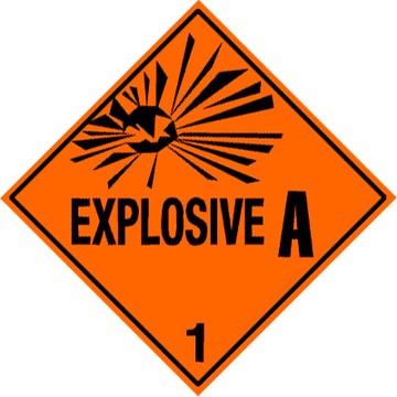 Etiquetas Warning WARNING-EXPLOSIVE-1-1A
