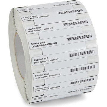 Zebra Silverline Slim II RFID, Zebra, label roll, synthetic, 100x13mm