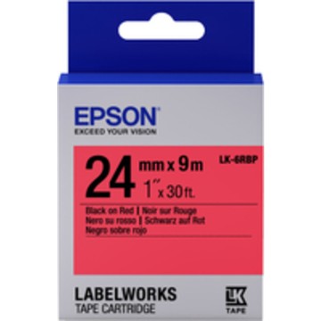 TAPE - LK6RBP PASTEL BLK/: Label Cartridge Pastel LK-6RBP Black/Red...