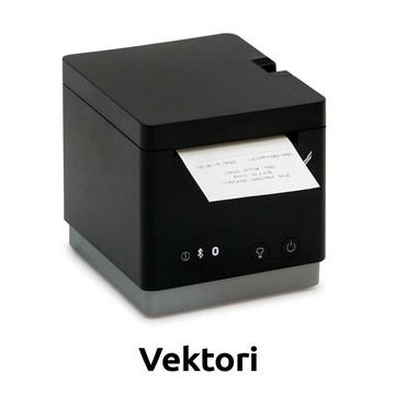 Vektori Receipt Printer, 58mm, USB-C, USB Host, Bluetooth, Ethernet, Black