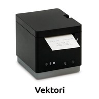 Vektori Receipt Printer, 58mm, USB-C, USB Host, Bluetooth, Ethernet, Black image