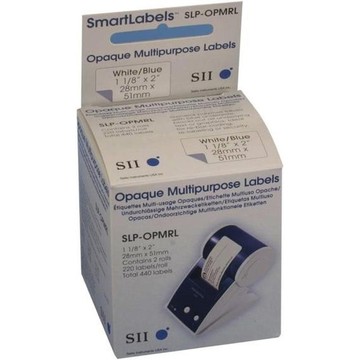 Seiko SLP-OPMRL, Multipurpose Label, White Opaque, 28mm x 51mm, 440 Labels