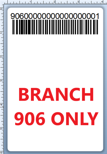 BCI DEXTER-4X6-LPN-906 Barcode Label