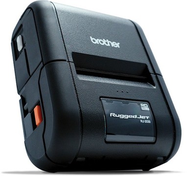 Brother RuggedJet 2150 Barcode Printer, Mobile, 2", 203dpi, IP54, Wi-Fi/Bluetooth/USB, 6ips