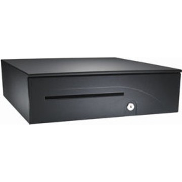 APG, SERIES 100, CASH DRAWER, POS INTEGRATOR, 16195, INCLUDES RISER AND PRINTER TRAY, BLACK, COIN ROLL STORAGE TILL
