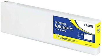 EPSON, TM-C7500, CONSUMABLES, SJIC26P(B), GLOSS YELLOW INK CARTRIDGE FOR COLORWORKS TM-C7500, RESTRICTED TO COLORWORKS PARTNERS ONLY image