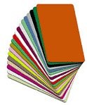 Zebra PVC Cards, Yellow, HI-Co Magnetic Stripe, 500 units