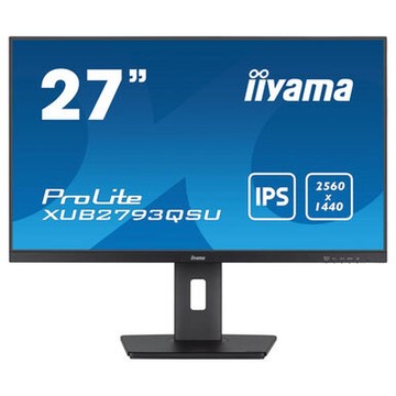 Moniteur Iiyama ProLite XUB2793QSU 27", QHD, IPS, 100Hz, Pivot, Hub USB