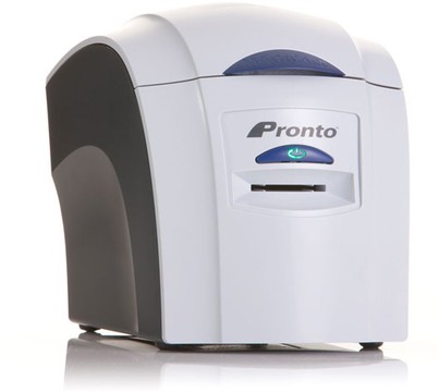 Imprimante de cartes d'identité Magicard Pronto recto, alimentée manuellement, par sublimation de teinture, 300 DPI, HoloKote