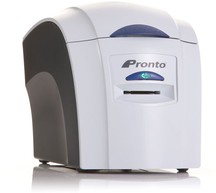 image Imprimante de cartes d'identité Magicard Pronto recto, alimentée manuellement, par sublimation de teinture, 300 DPI, HoloKote