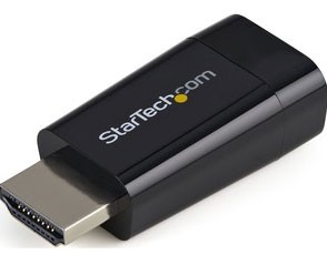 StarTech.com Compact HDMI to VGA Adapter Converter Video Adapter - Black