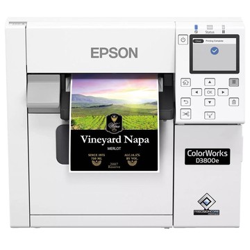 Epson ColorWorks D3800e, USB, Ethernet, white