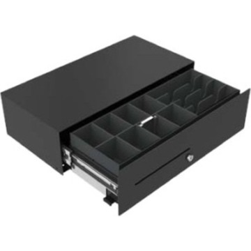 APG Micro Cash Drawer 173mm, Front-opening, Steel, Plastic, Dark Grey