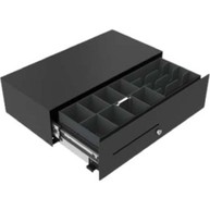 APG Micro Cash Drawer 173mm, Front-opening, Steel, Plastic, Dark Grey image