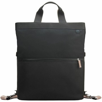 HP 14-Inch Convertible Laptop Backpack Tote - Black; Taupe, Plastic; Polyethylene Foam