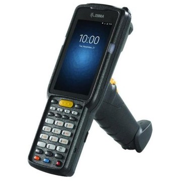 Ordinateur Mobile Rugged Zebra MC3300x avec Poignée Pistolet, Clavier Alphanumérique 47 Touches, Scanner Laser 1D, Écran 4", IP64, Android