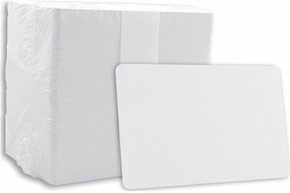 QTY 500; BLACK; BLANK PVC CARDS;CR80.030 image