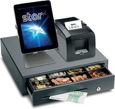 Star Micronics TSP654II, Cutter, USB, External Power Supply Included, Ethernet, CloudPRNT, Grey