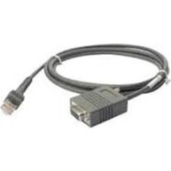 Connection cable, RS-232, 2.1 m, straight, power supply connector, TxD on PIN 2, TTL protection, cable code: R01, order separately: power supply image