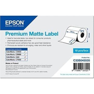 Epson label roll, normal paper, 76x127mm