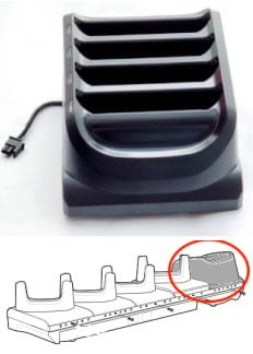 Zebra 4-Slot Battery Cup