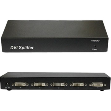 4XEM 4-Port DVI Video Splitter, 1900 x 1200, 350 MHz