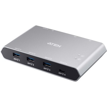 ATEN 2-Port USB-C Sharing Switch with Power Pass-through
