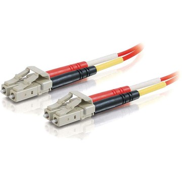 C2G Fiber Optic Duplex Patch Cable - 16.40 ft, Red