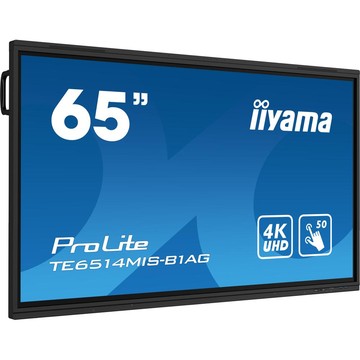 iiyama ProLite IDS, 165 cm (65''), infrared, 4K, USB, USB-C, RS232, Ethernet, Wi-Fi, Android, kit (USB), black