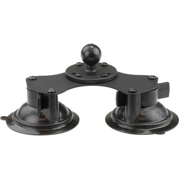 RAM® Twist-Lock™ Dual Suction Cup Base with 1" Ball