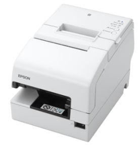 Epson - H6000V - Multifunction Receipt/Slip/Checking Processing Printer, Micr and Endorsement, Powered USB/USB/Ethernet, White, no Power Supply