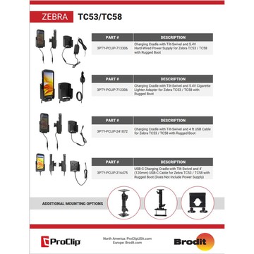 Zebra 3PTY-PCLIP-713306 Accessories