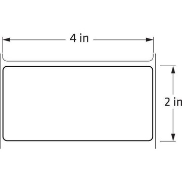 RFID LABELS FOR PC43T 101.6 MM X 50.8 MM 4 ROLLS