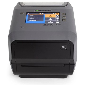 Zebra ZD621R Desktop Label Printer, RFID UHF, 203 dpi, 4.3-inch Touch Display, USB, Ethernet, RTC, Peeler