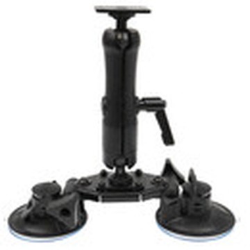 Double suction cup holder with base mount