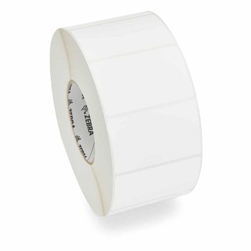 ZEBRA AIT, CONSUMABLES, LABEL, POLYPROPYLENE, 1.5X0.75IN (38.1X19.1MM); TT, 8000T CRYOCOOL, COATED, PERMANENT ADHESIVE, 1IN (25.4MM) CORE, 3500/ROLL, 4/BOX, PLAIN, PRICED PER BOX