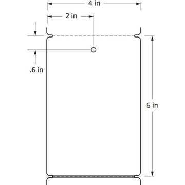Duratran Valeron Tags (4.0 in. x 6.0 in. - 916 Tags-Roll, 4 Rolls-Case)