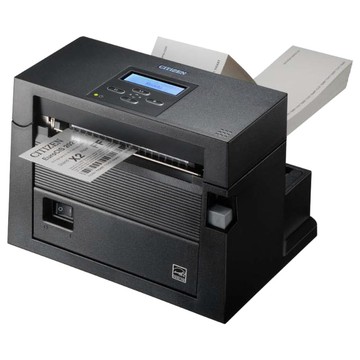 Impresora de Etiquetas Citizen CL-S400DTII 203dpi, 200mm/s, 104mm, RS232, USB, Sensor de marca negra, Sensor de espacio
