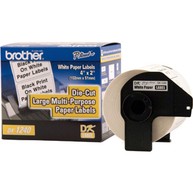 BROTHER MOBILE, 4"X1.9"(101MMX50.5MM) GENERAL PURP PAPER LABEL, 600 LABELS/ROLL (EXCLUSIVE PARTNERS ONLY) image