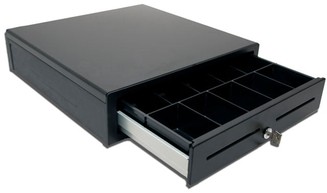 APG Minota Cash Drawer 16"x16", Black, MultiPRO, 24V I/F, CD-101A, 5 Bill 8 Coin image