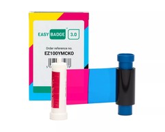 EasyBadge 3.0 YMCKO Full Colour Ribbon (100 Prints) image
