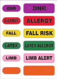 Wristband, Tyvek, 1 x 10in, Alert Wristband, Adhesive Closure, Purple - DNR, 1,000/box