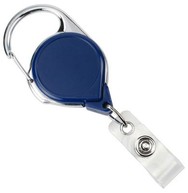 BRADY PEOPLE, CARABINER REEL WITH STD STRAP END-ROYAL BLUE, SOLD IN PACKS OF 25, PRICE PER PACK image