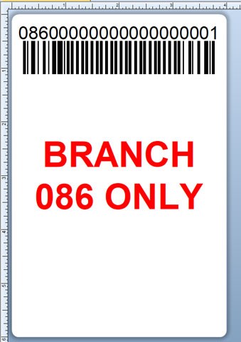 BCI DEXTER-4X6-LPN-086 Barcode Label