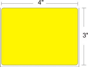 AirTrack AIRFC-4-3-1900-YL Labels